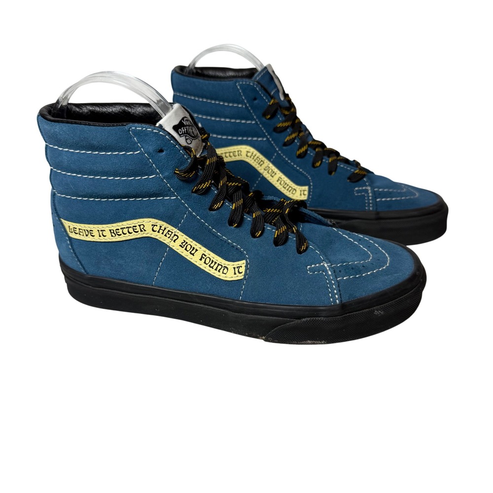 Vans SK8 Hi Parks Project Leave It‎ Better Size US Mens 4.5 Womens 6 Blue Skater